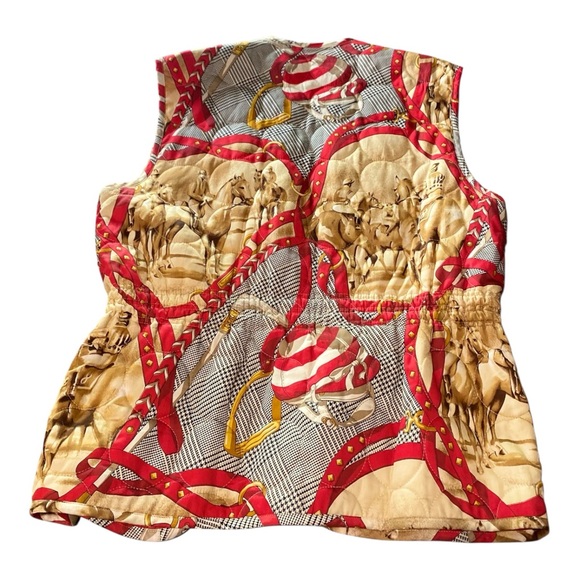 ESCADA SPORT / Equestrian Quilted Vest / SZ M - Picture 6 of 12